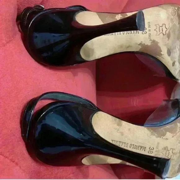 Manolo Blahnik size 38 Slingback open toe heels - Picture 8 of 9